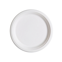 9" Biodegradable Sugarcane Bagasse Round Plate